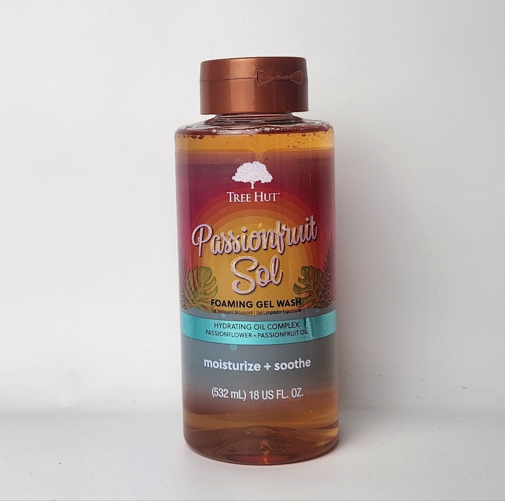 Tree Hut Passion Fruit Sol Foaming Gel Wash 18 Fl Oz New - Picture 3 of 4